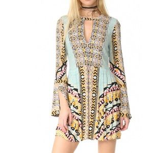 Free People Tegan Border Print Dress